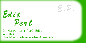 edit perl business card